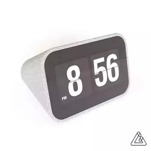 Smart Clock with Google Assistant 3D model