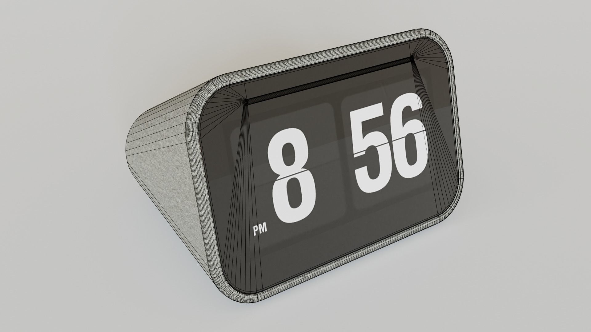 Smart Clock with Google Assistant 3D model_2