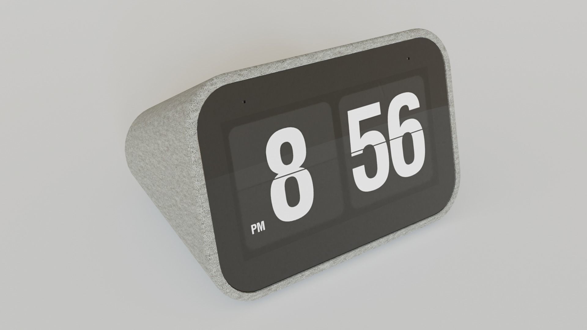Smart Clock with Google Assistant 3D model_1