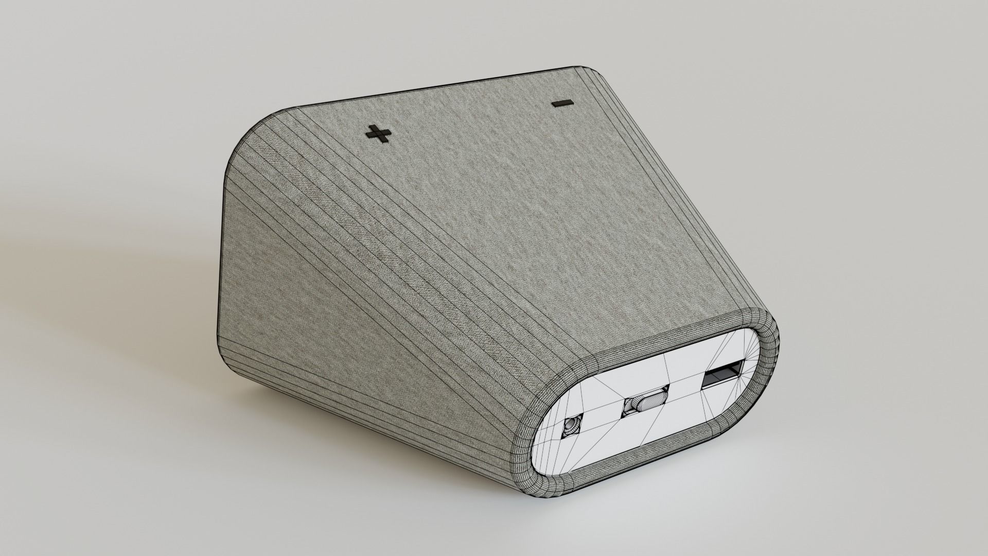 Smart Clock with Google Assistant 3D model_6