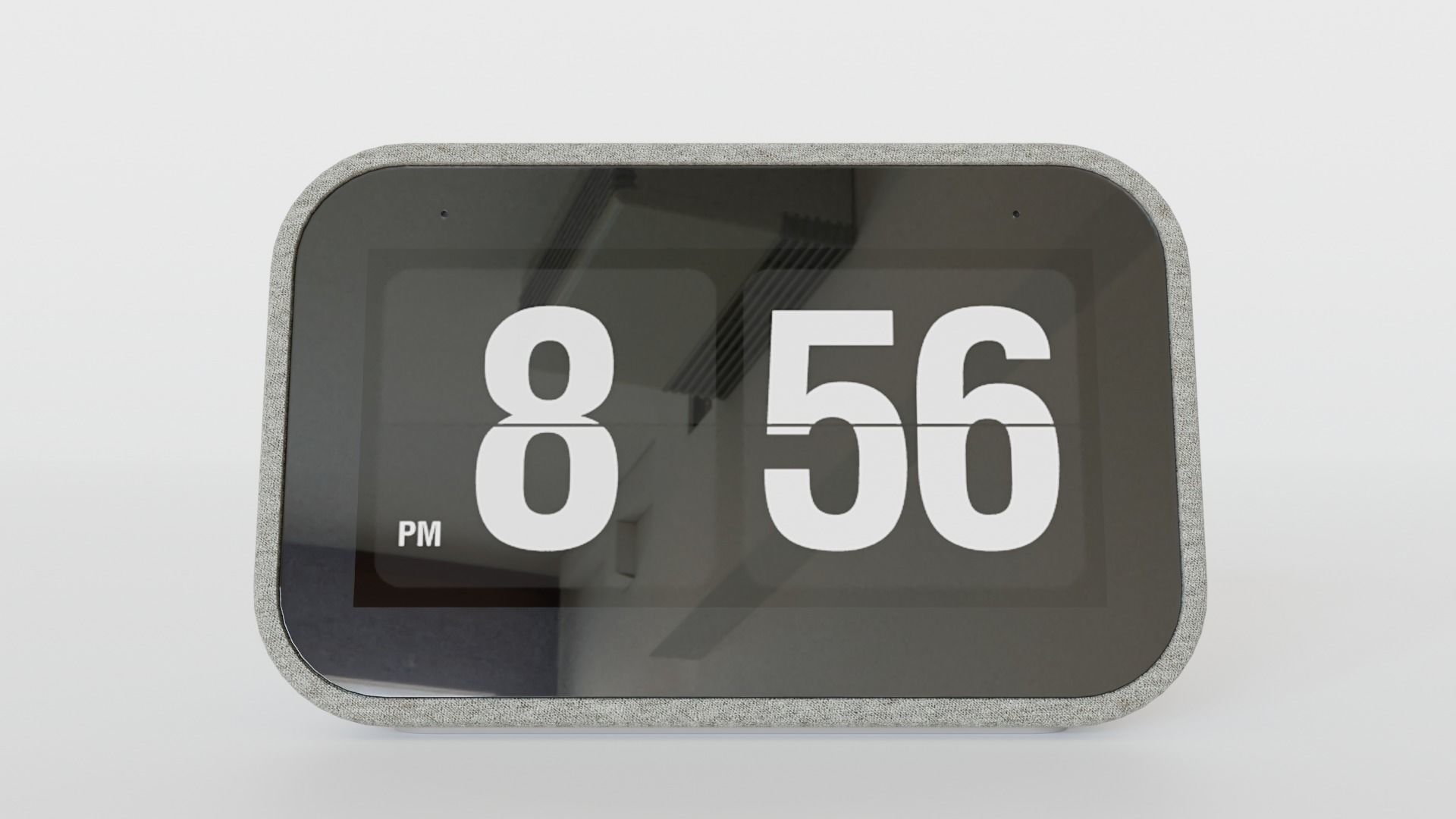 Smart Clock with Google Assistant 3D model_7
