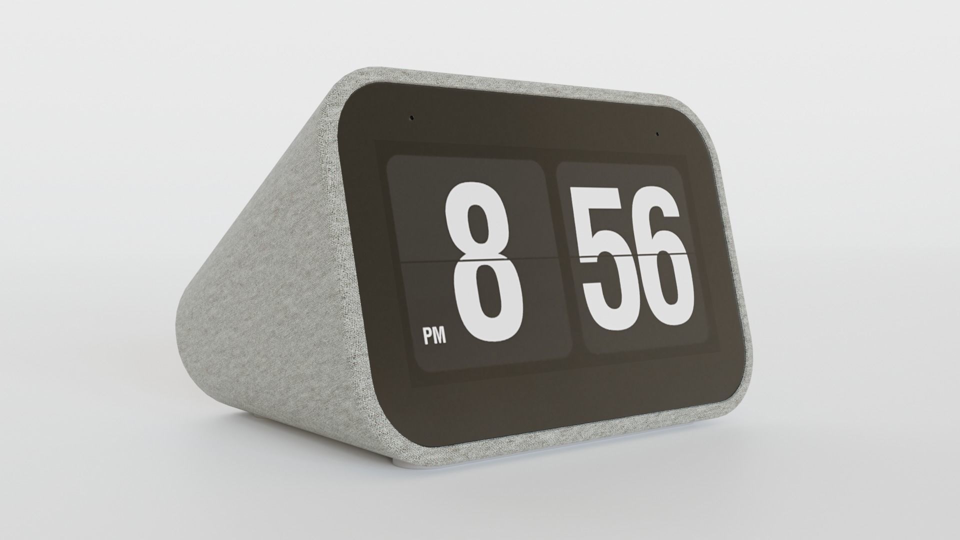Smart Clock with Google Assistant 3D model_8