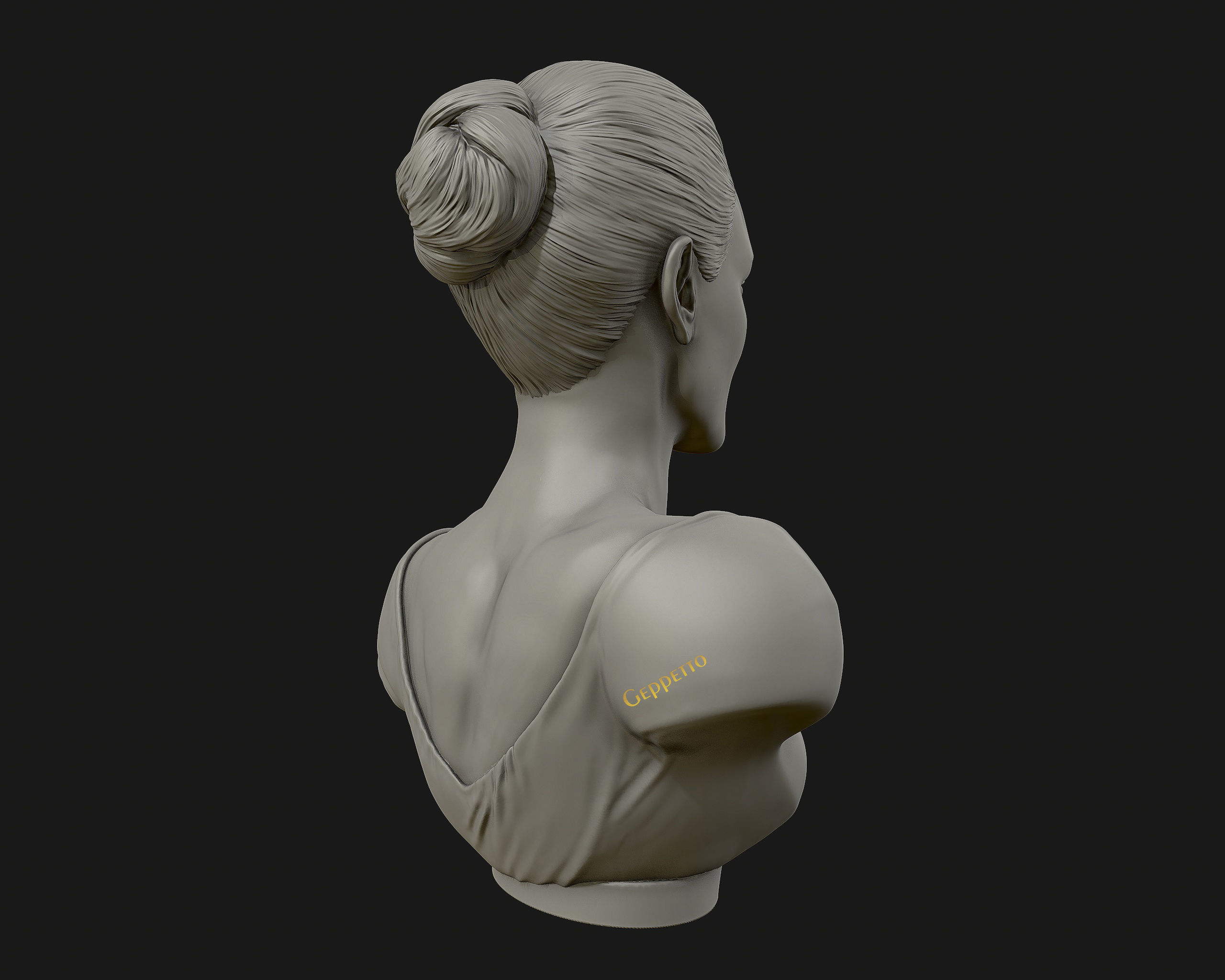 Angelina Jolie 3D bust ready to 3D print 3D print model_9