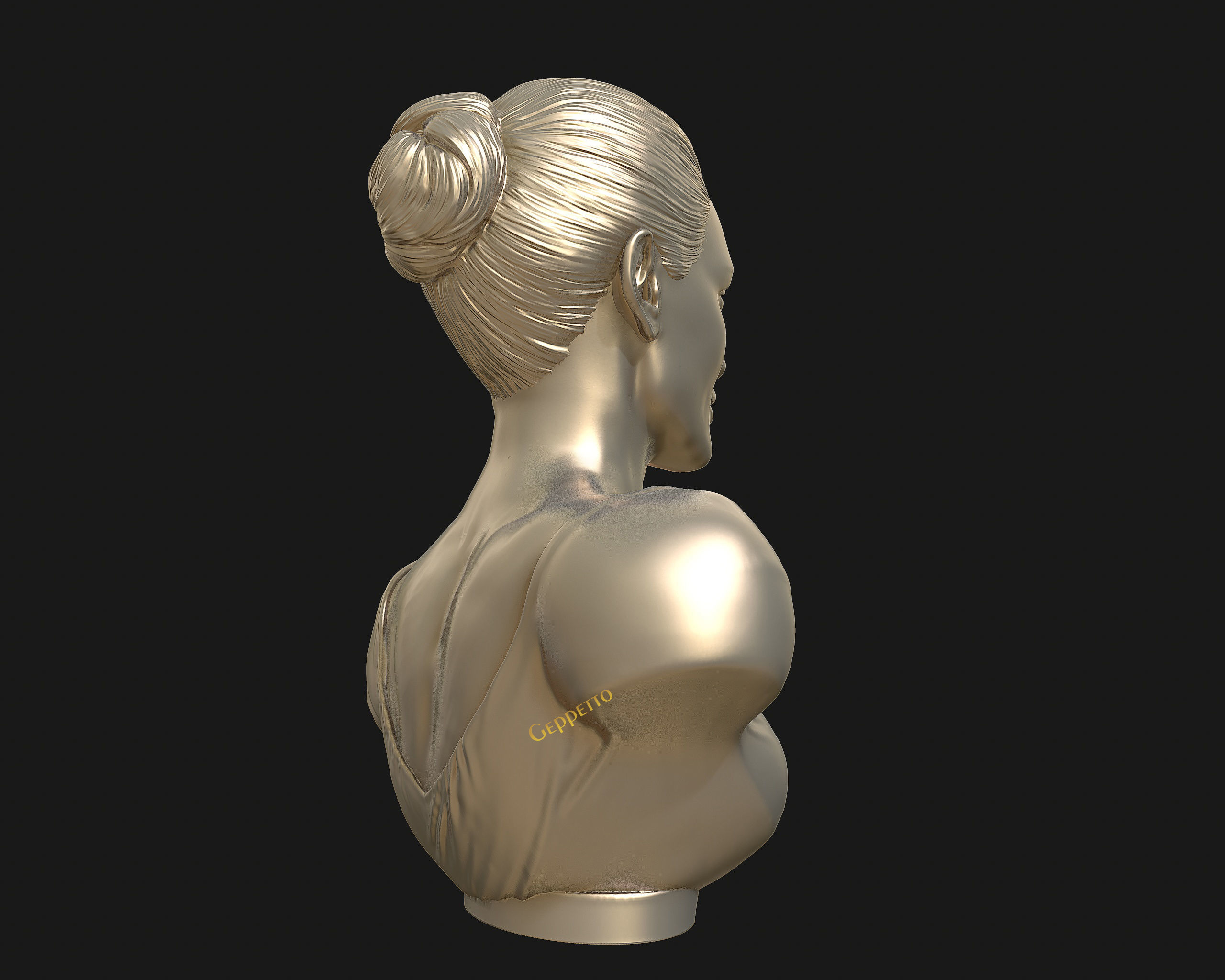 Angelina Jolie 3D bust ready to 3D print 3D print model_50