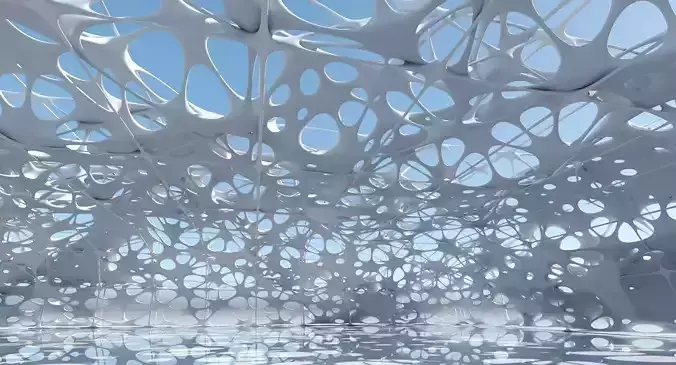 Futuristic Architectural Structure 9 3D model