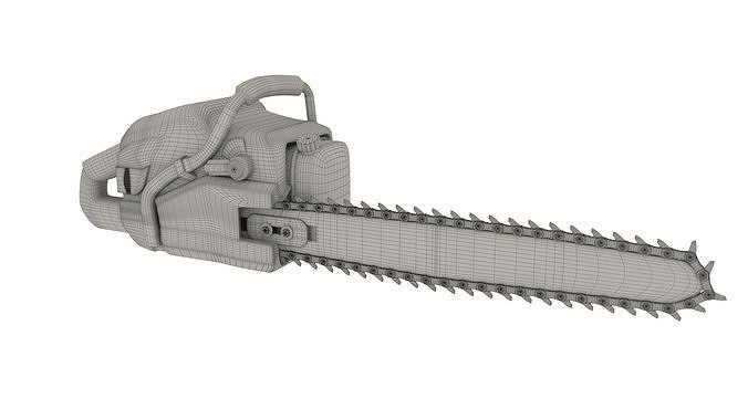 The chainsaw 3D model