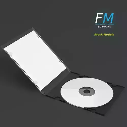 CD slim package mockup 3D model
