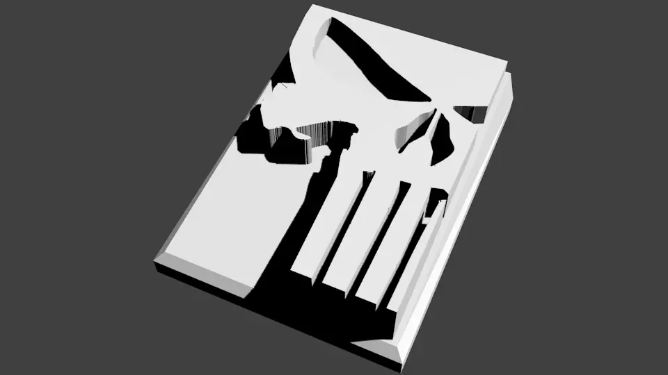 skull on a plate Free 3D print model