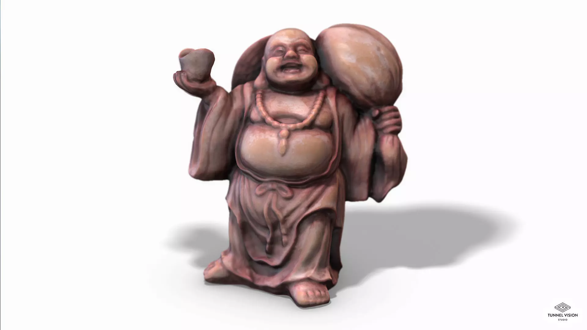 Buddha - Photoscanned Pbr Low-poly 3D model_0