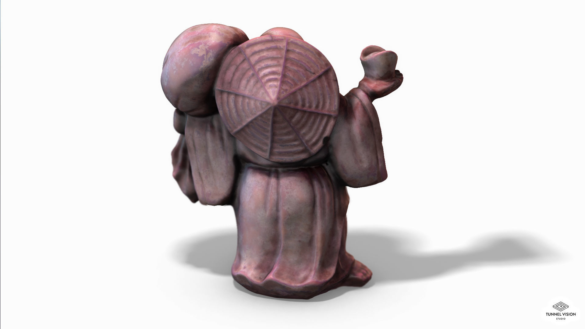 Buddha - Photoscanned Pbr Low-poly 3D model_2