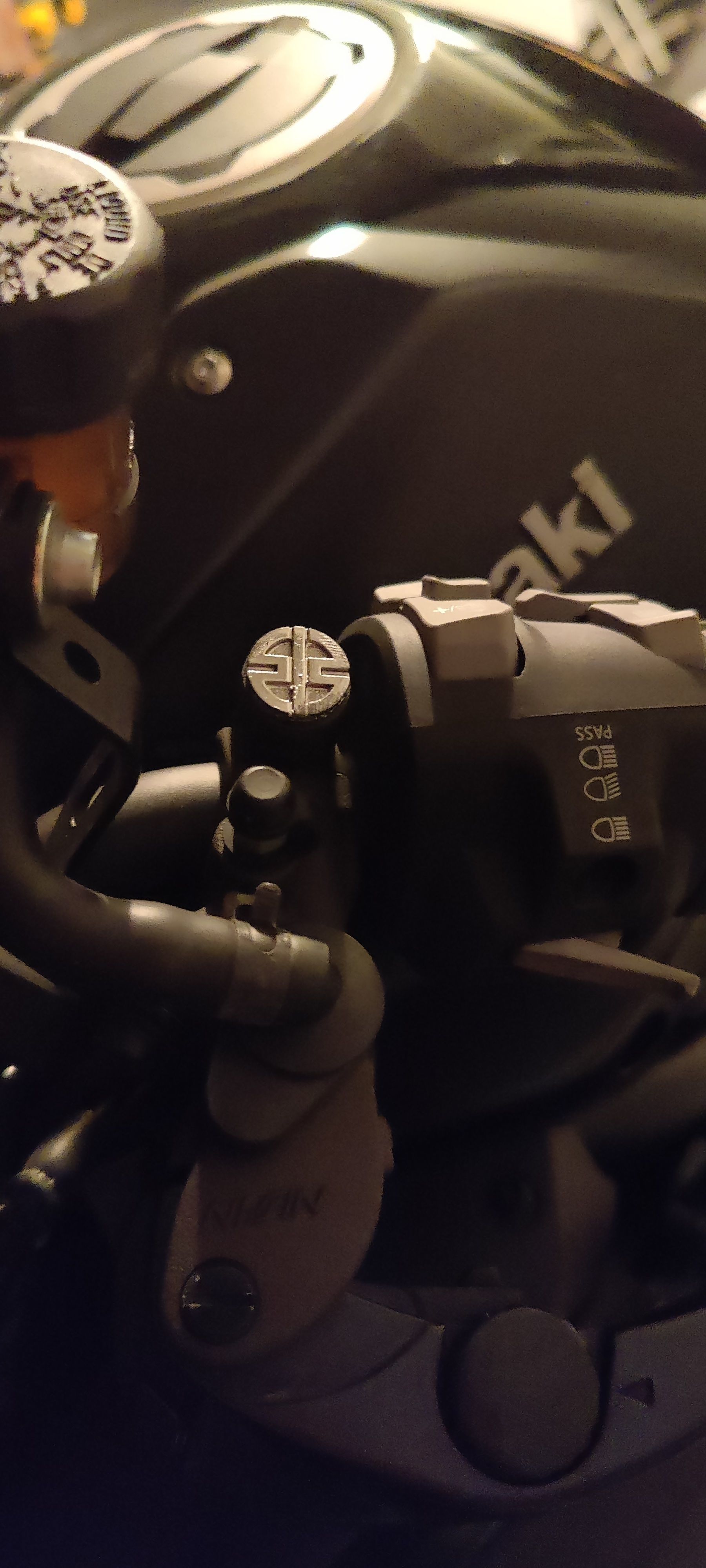 ZH2 OEM mirror mount caps 3D print model_8