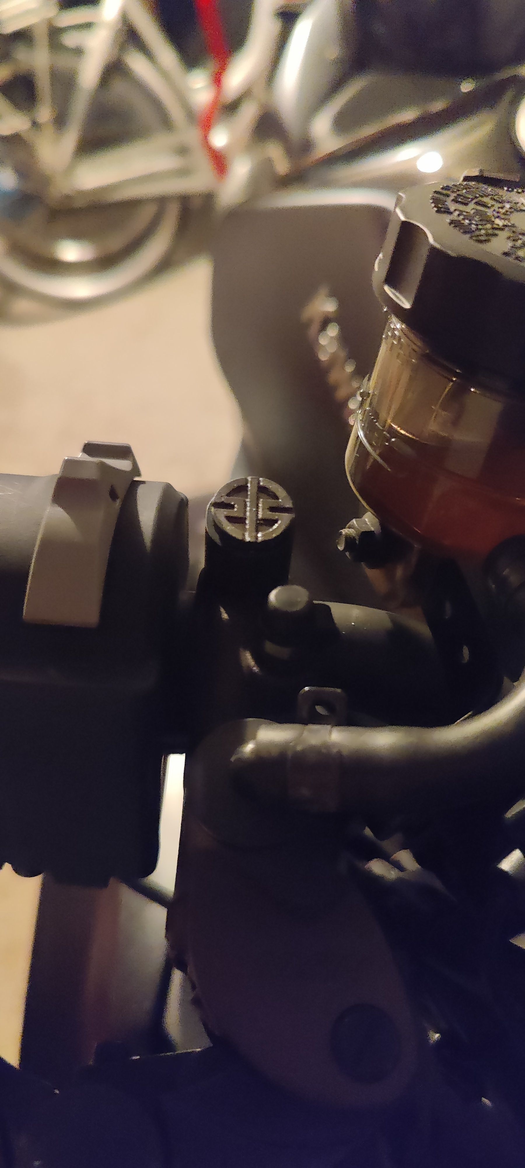 ZH2 OEM mirror mount caps 3D print model_7