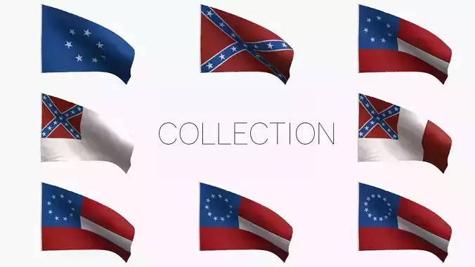 Confederacy Flags Collection 
