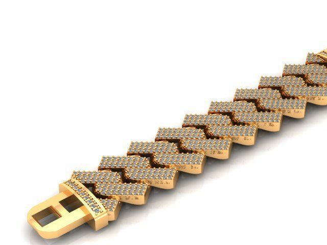 cuban chain  necklace new fashion just STL 3D model_9