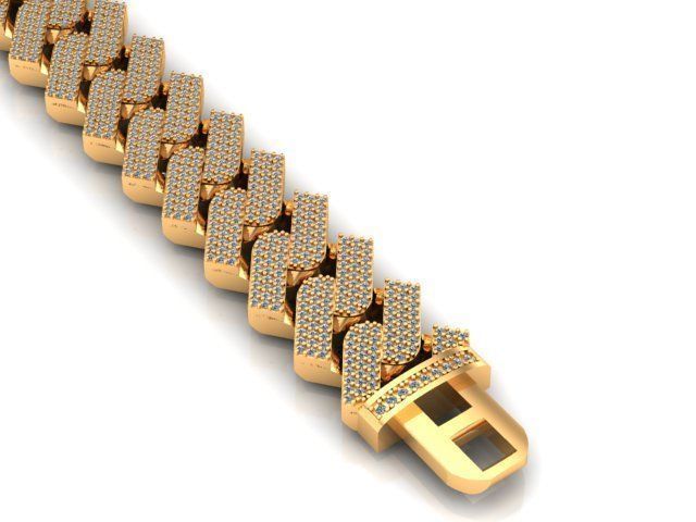 cuban chain  necklace new fashion just STL 3D model_1