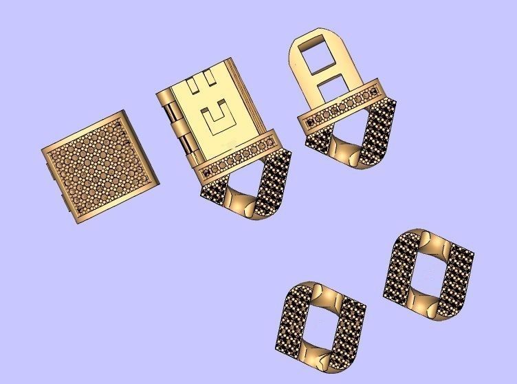 cuban chain  necklace new fashion just STL 3D model_8