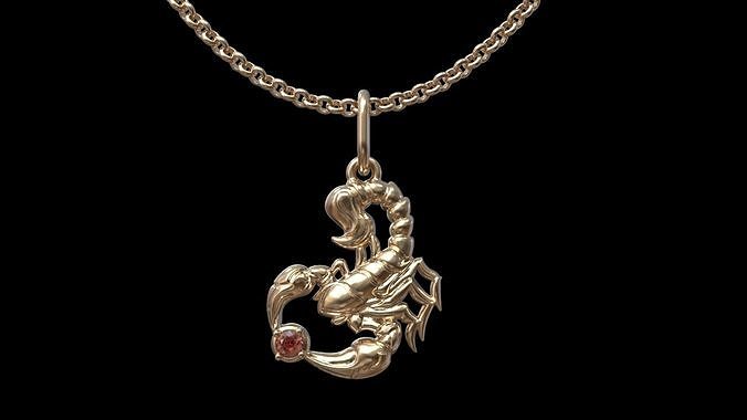 Scorpio pendant 3D print model