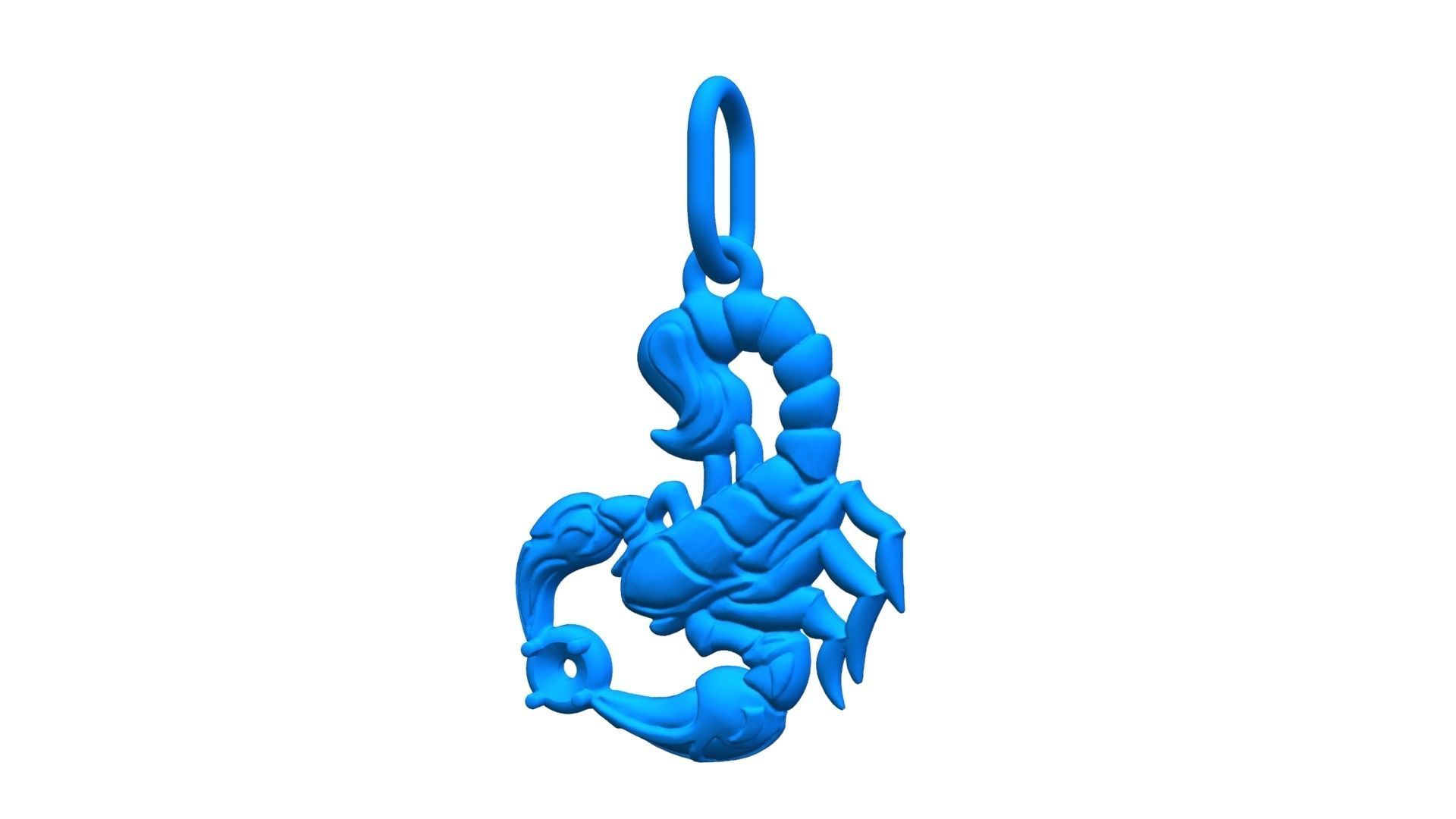 Scorpio pendant 3D print model_6