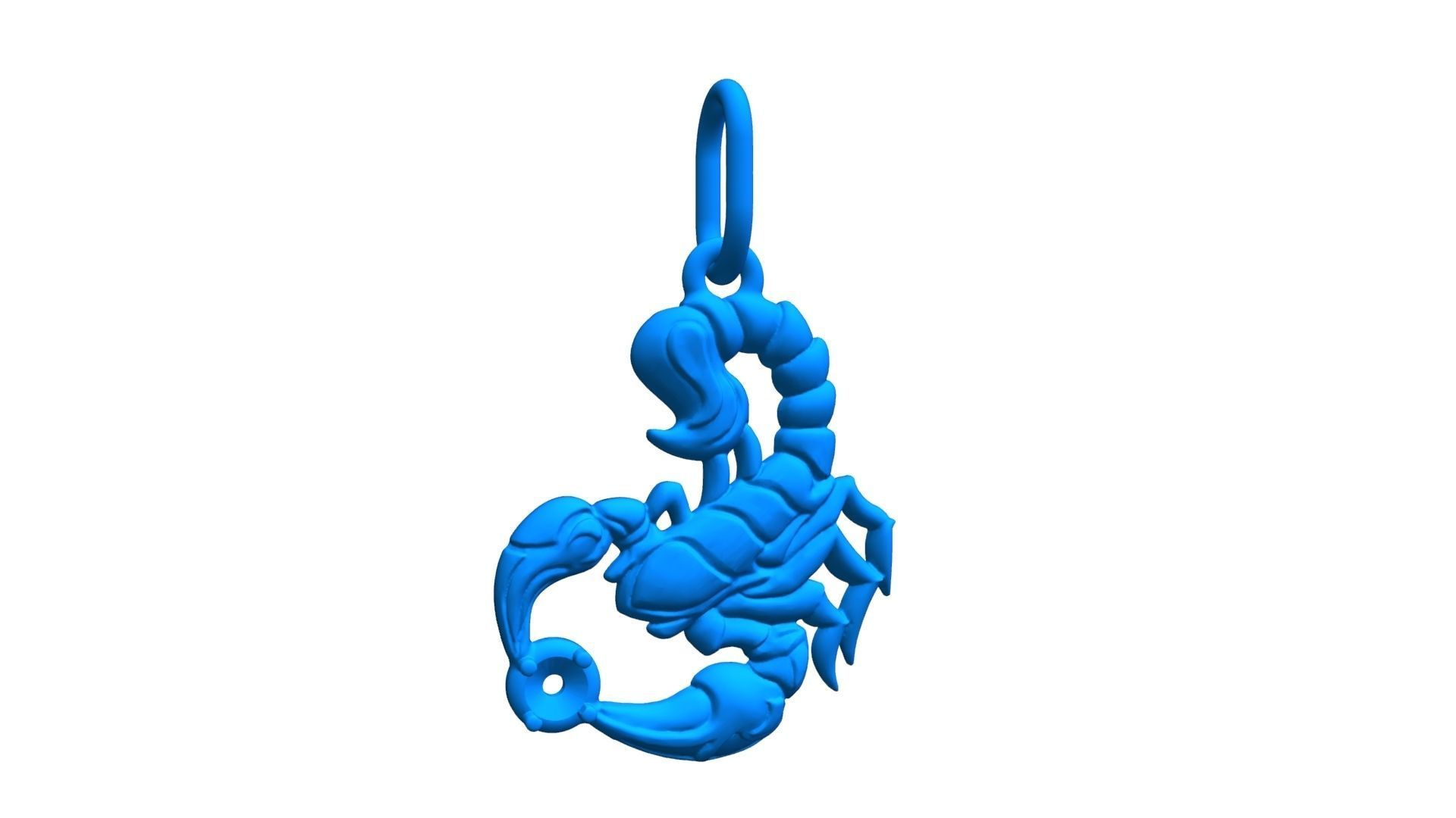 Scorpio pendant 3D print model_24