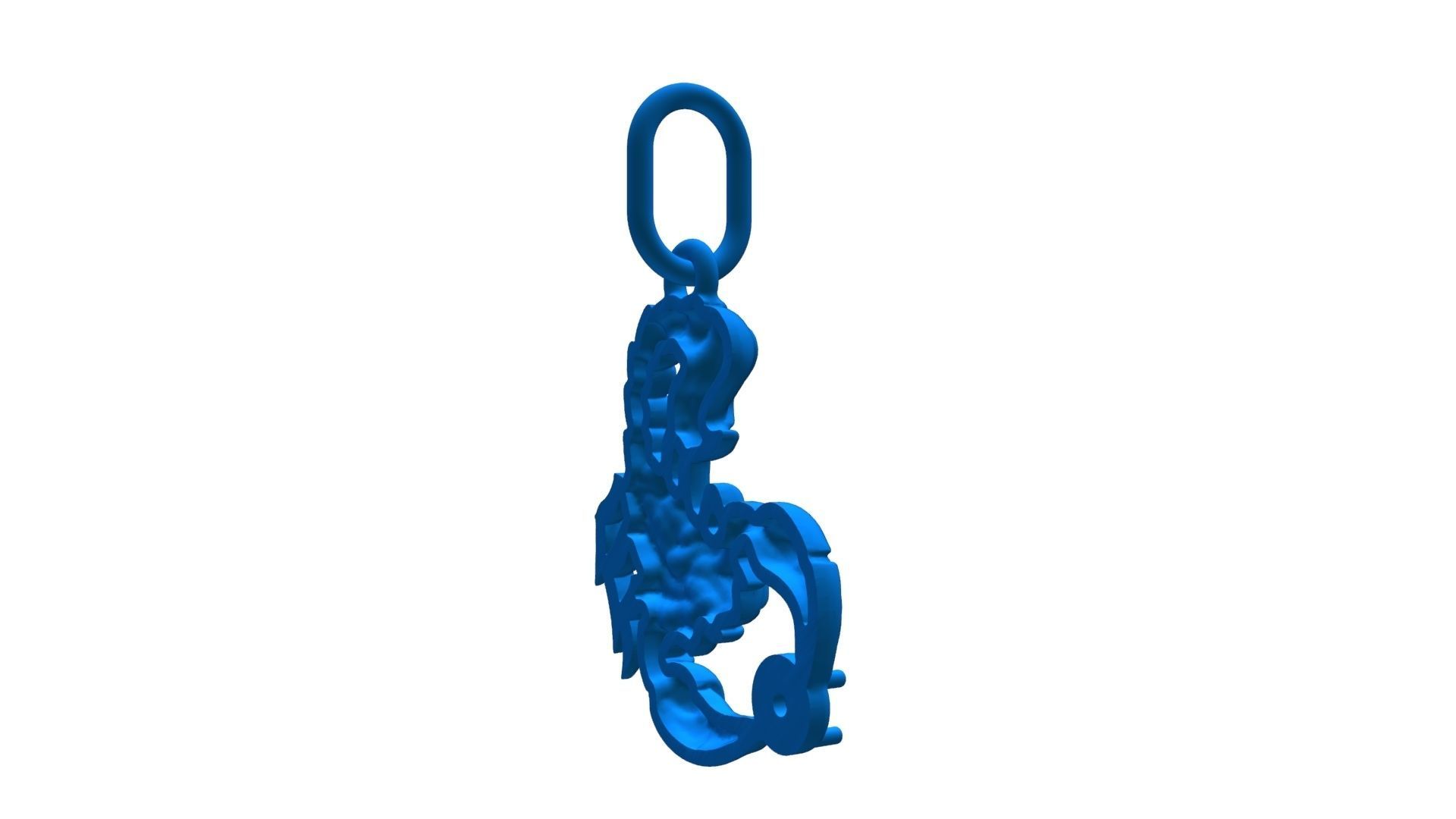 Scorpio pendant 3D print model_18