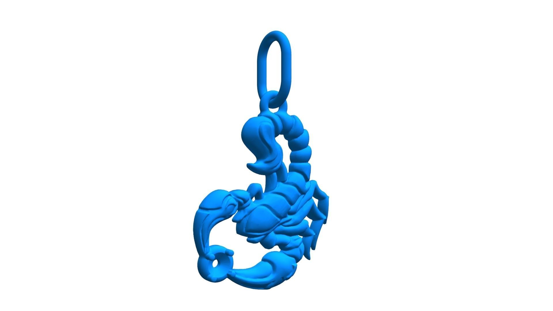 Scorpio pendant 3D print model_23
