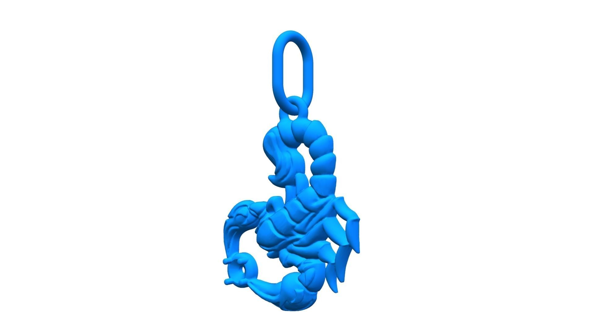 Scorpio pendant 3D print model_7