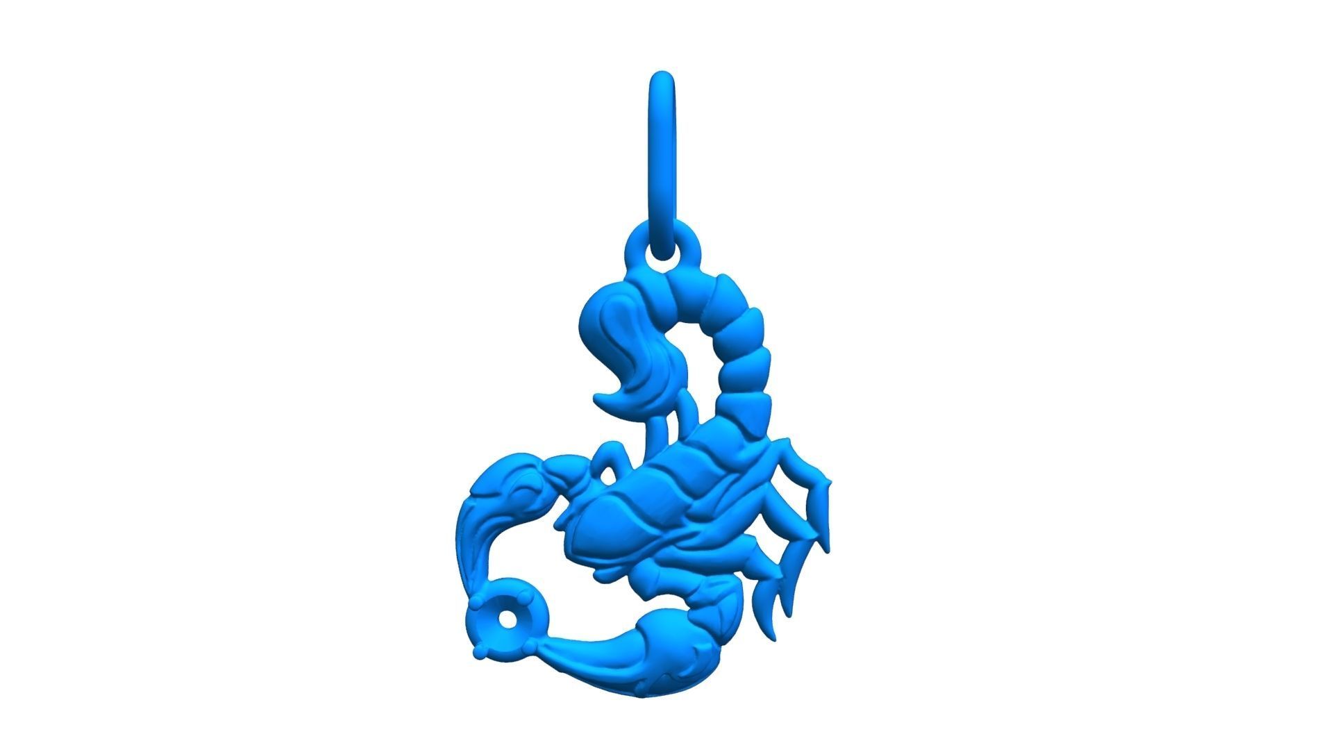 Scorpio pendant 3D print model_5