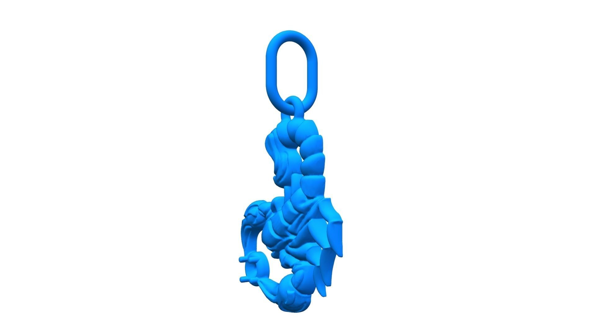 Scorpio pendant 3D print model_8