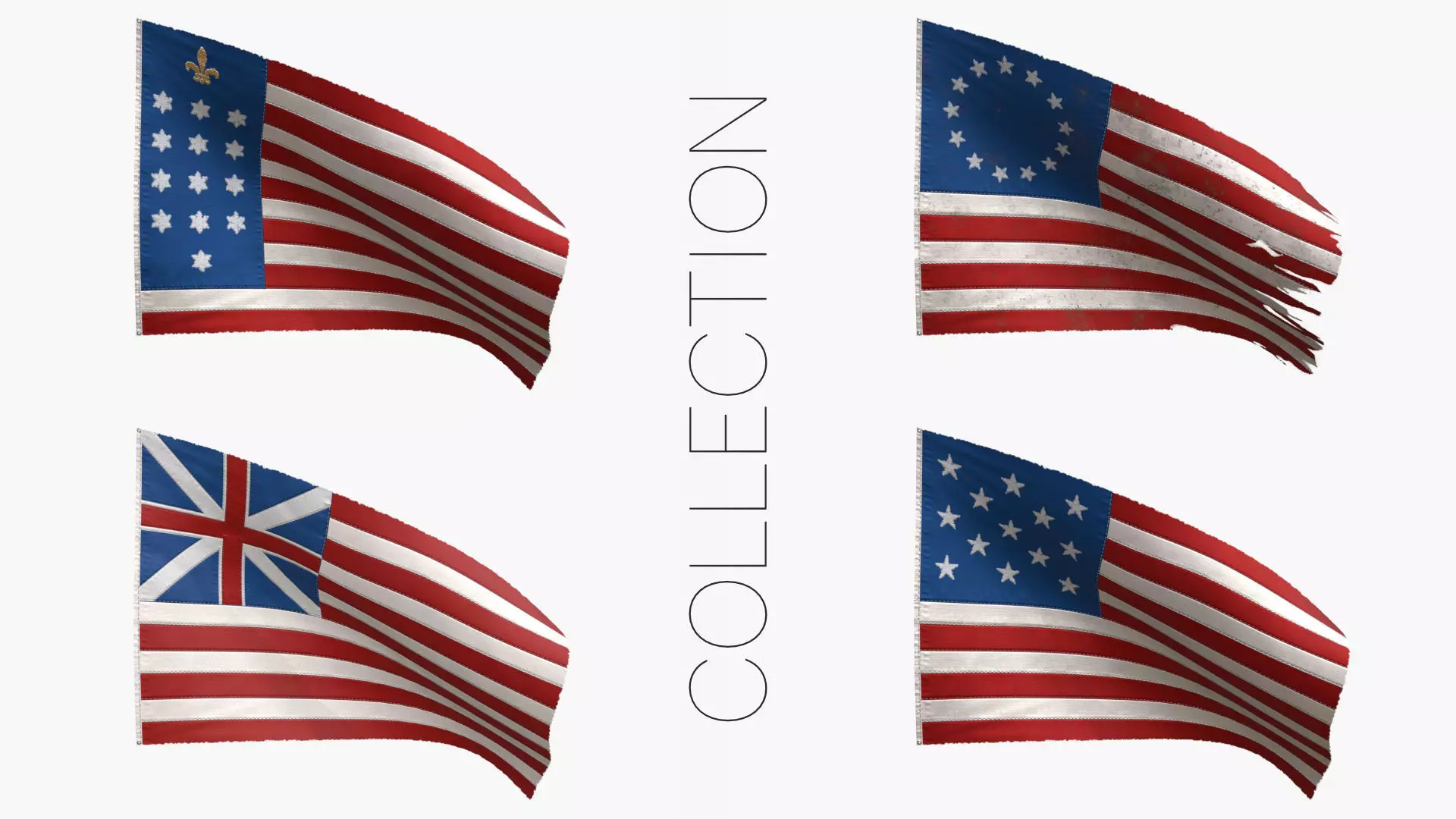 American Revolutionary War Flags Collection _0
