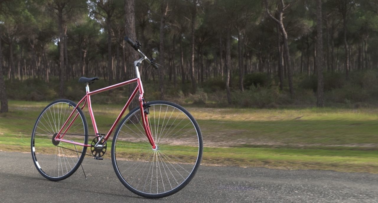 BICYCLE MODEL vintage Low-poly 3D model_15