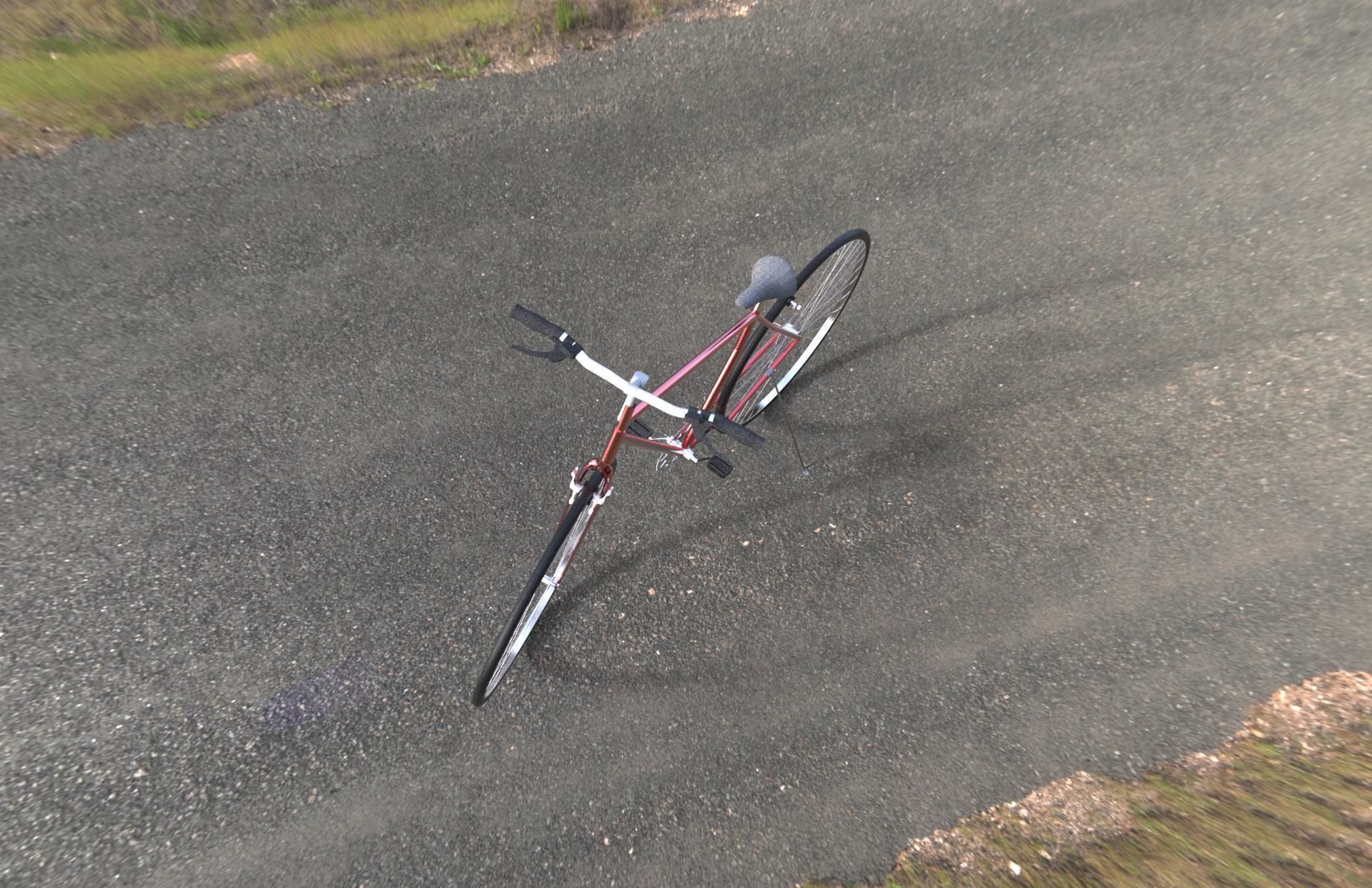 BICYCLE MODEL vintage Low-poly 3D model_8