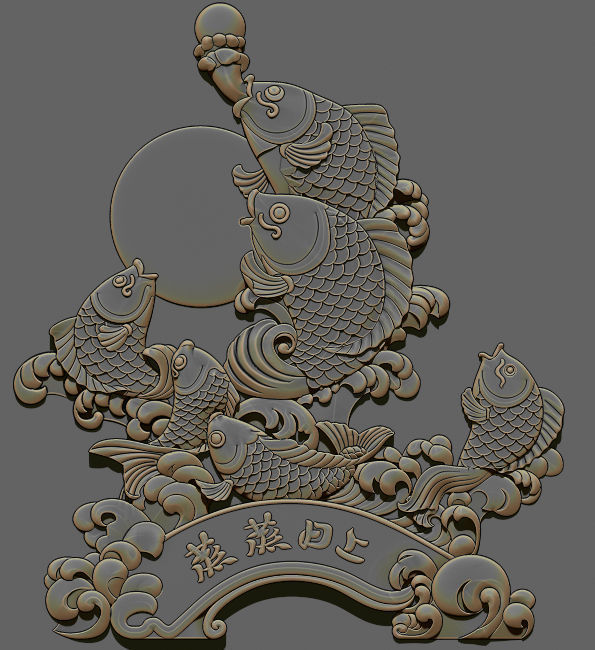 Flourishing Fish 3D print model_12
