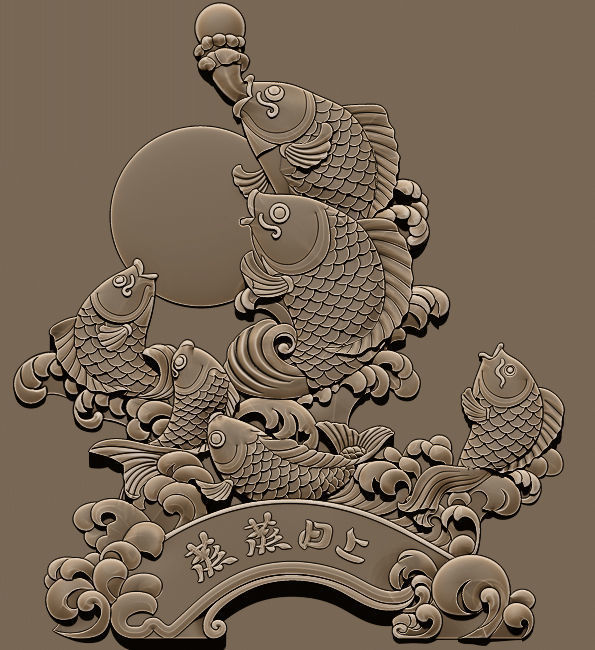 Flourishing Fish 3D print model_11