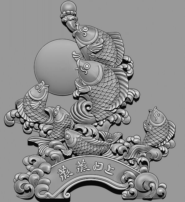 Flourishing Fish 3D print model_10