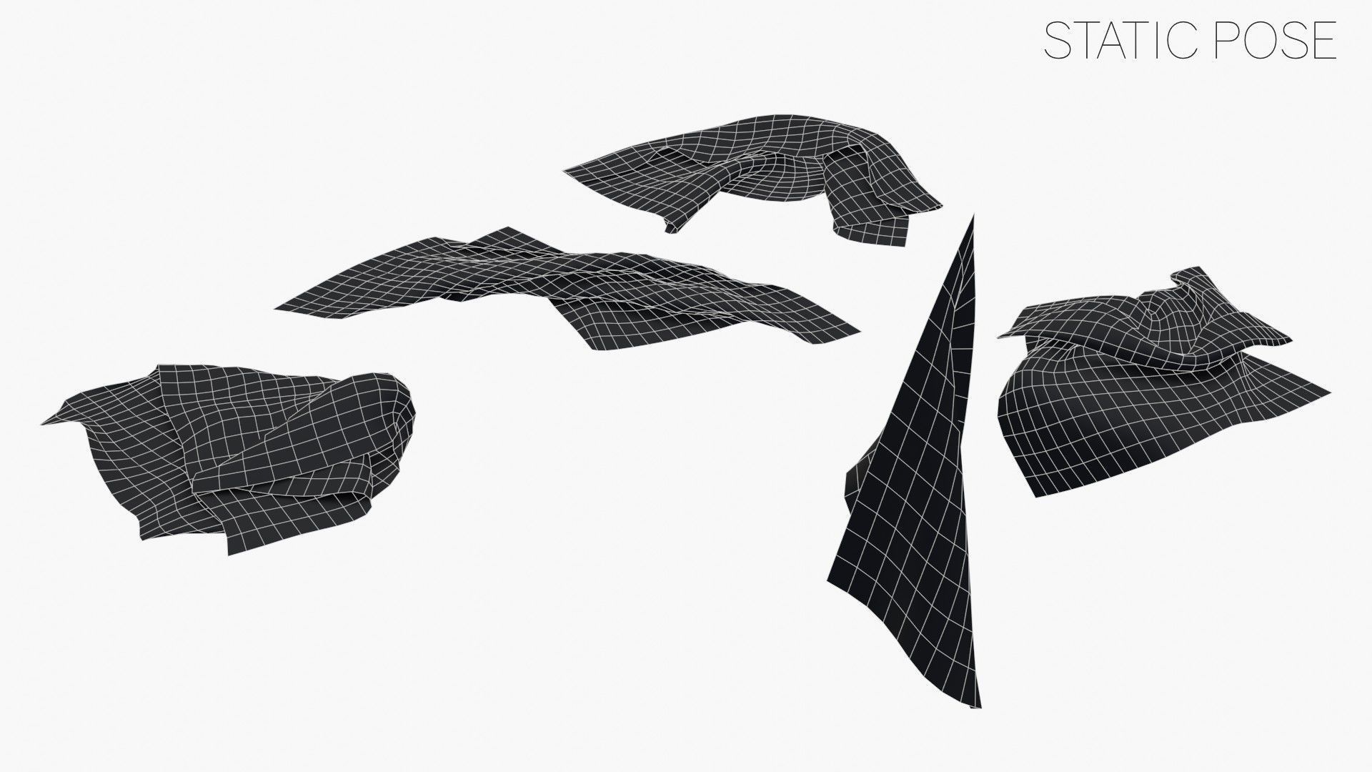 US Flag 35 Stars 1863-1865 Low-poly 3D model_24