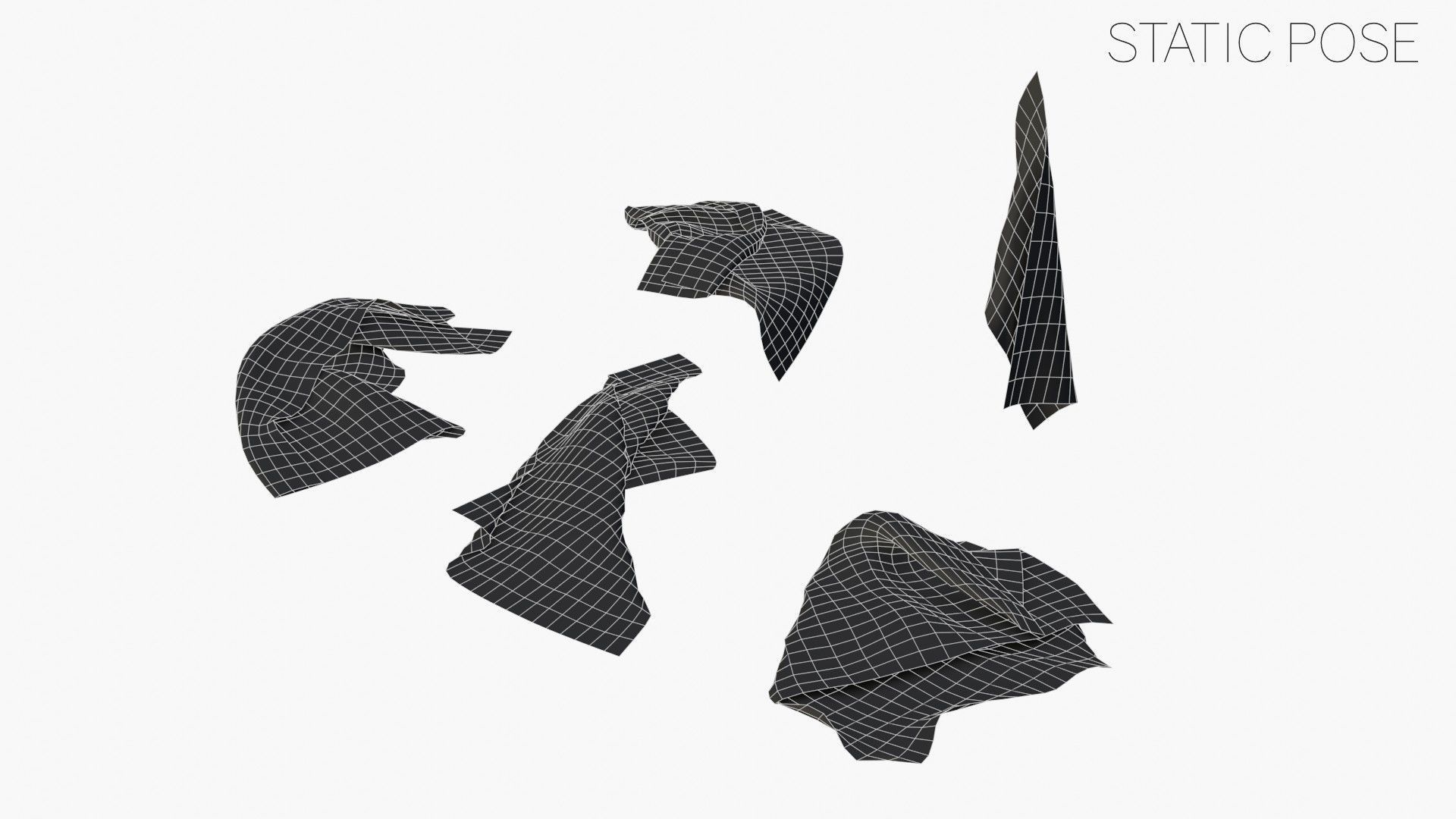 US Flag 35 Stars 1863-1865 Low-poly 3D model_21