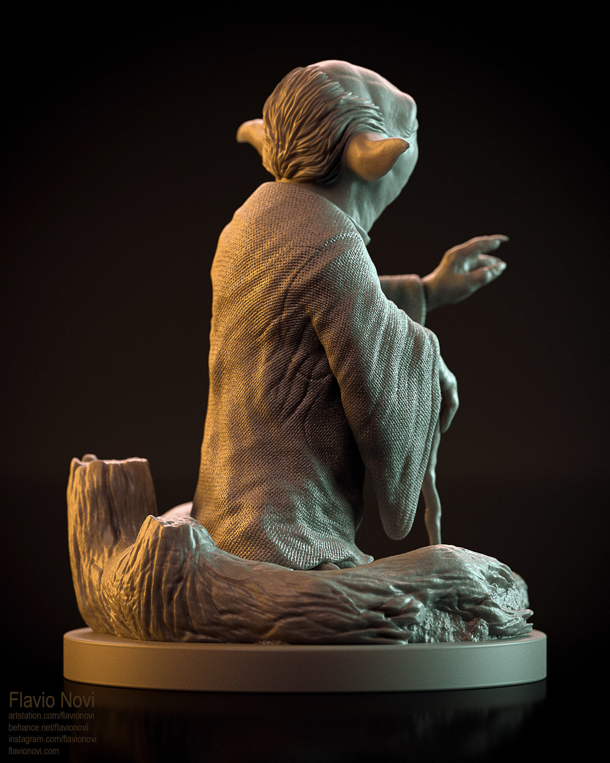 YODA ready for 3D Printing - model by Flavio Novi 3D print model_7