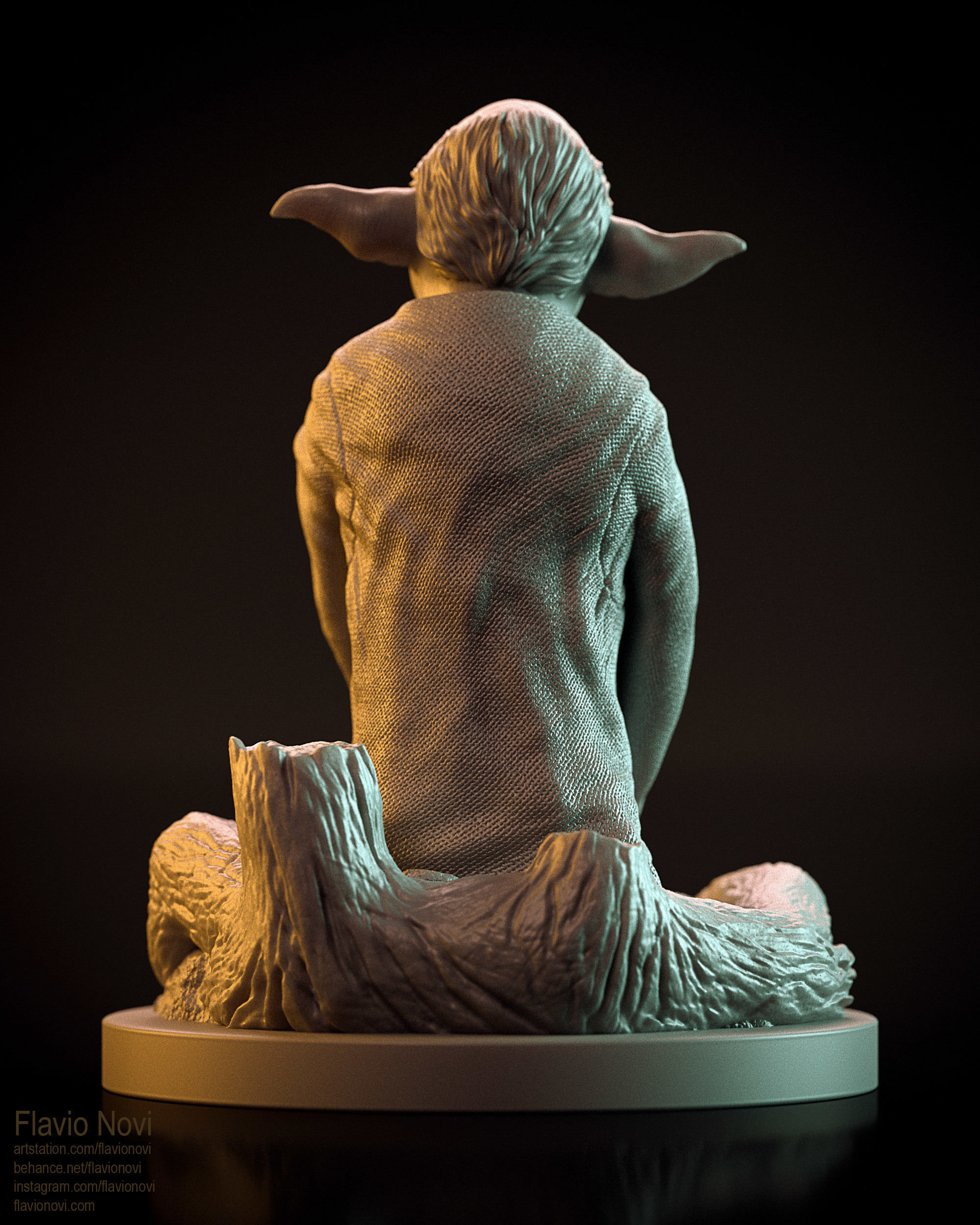 YODA ready for 3D Printing - model by Flavio Novi 3D print model_6