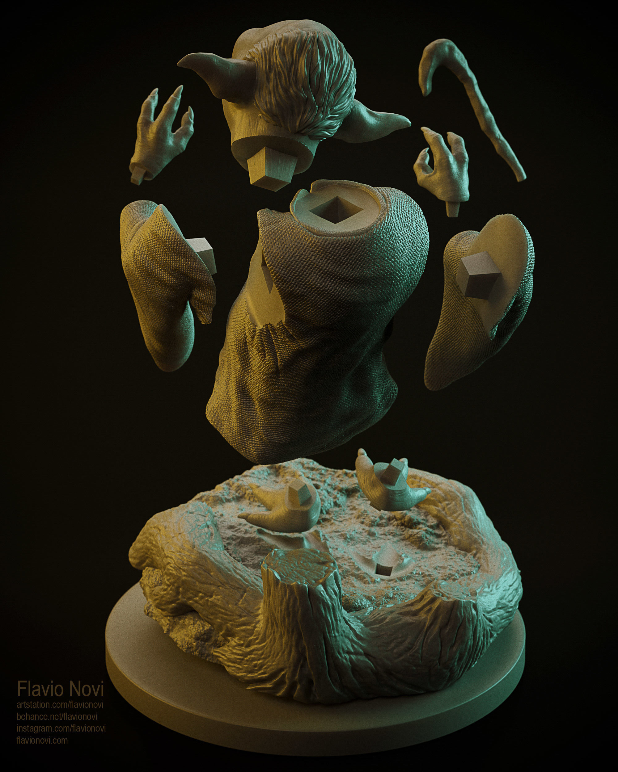 YODA ready for 3D Printing - model by Flavio Novi 3D print model_9