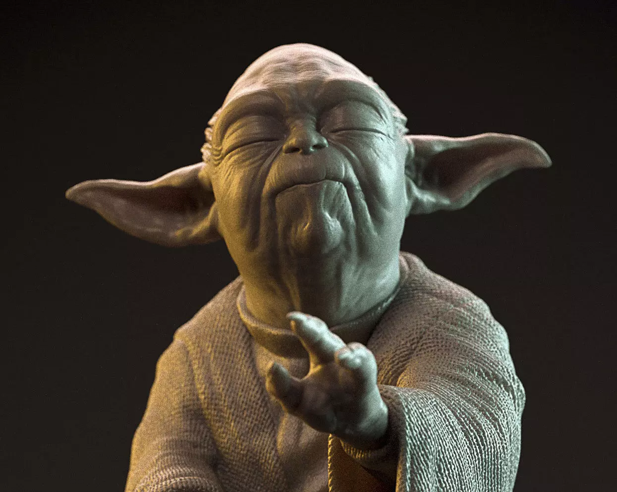 YODA ready for 3D Printing - model by Flavio Novi 3D print model_0