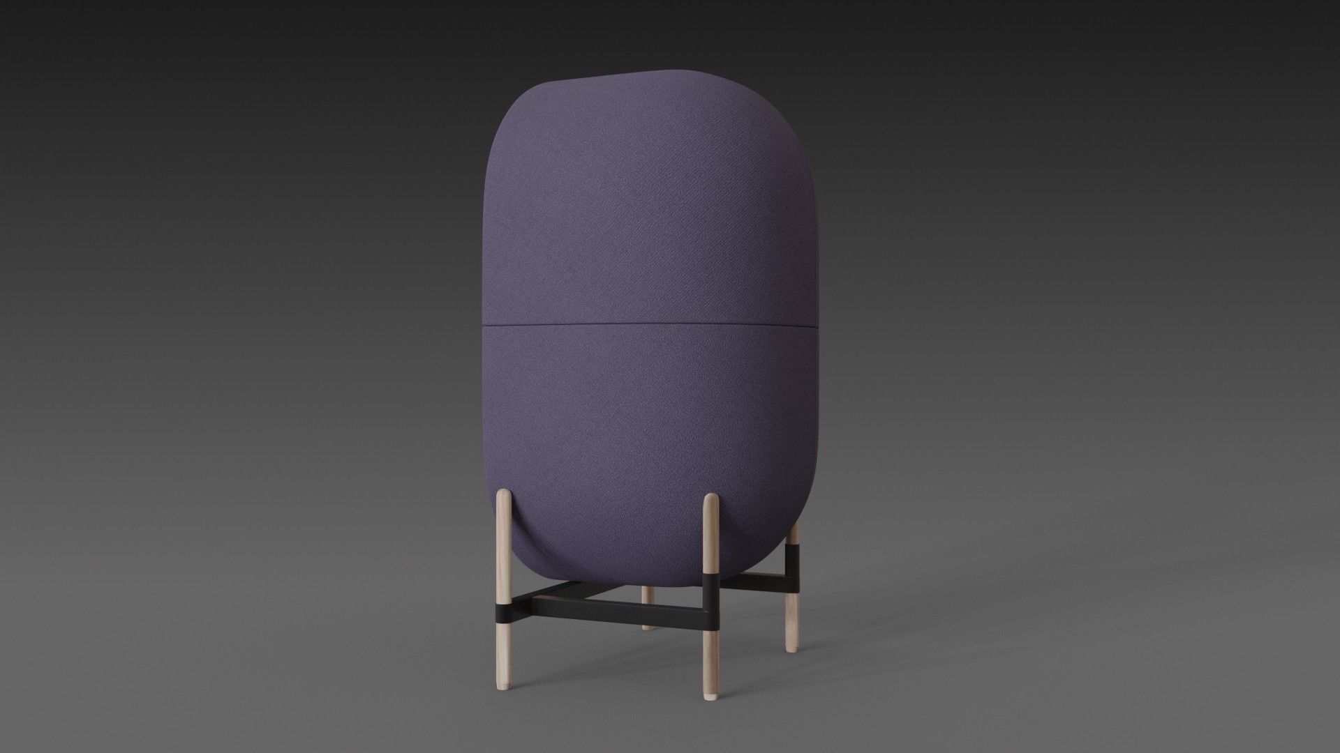 Capsule chair sofa  3D model_2