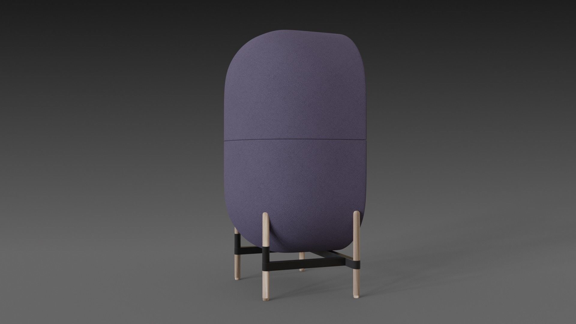 Capsule chair sofa  3D model_5