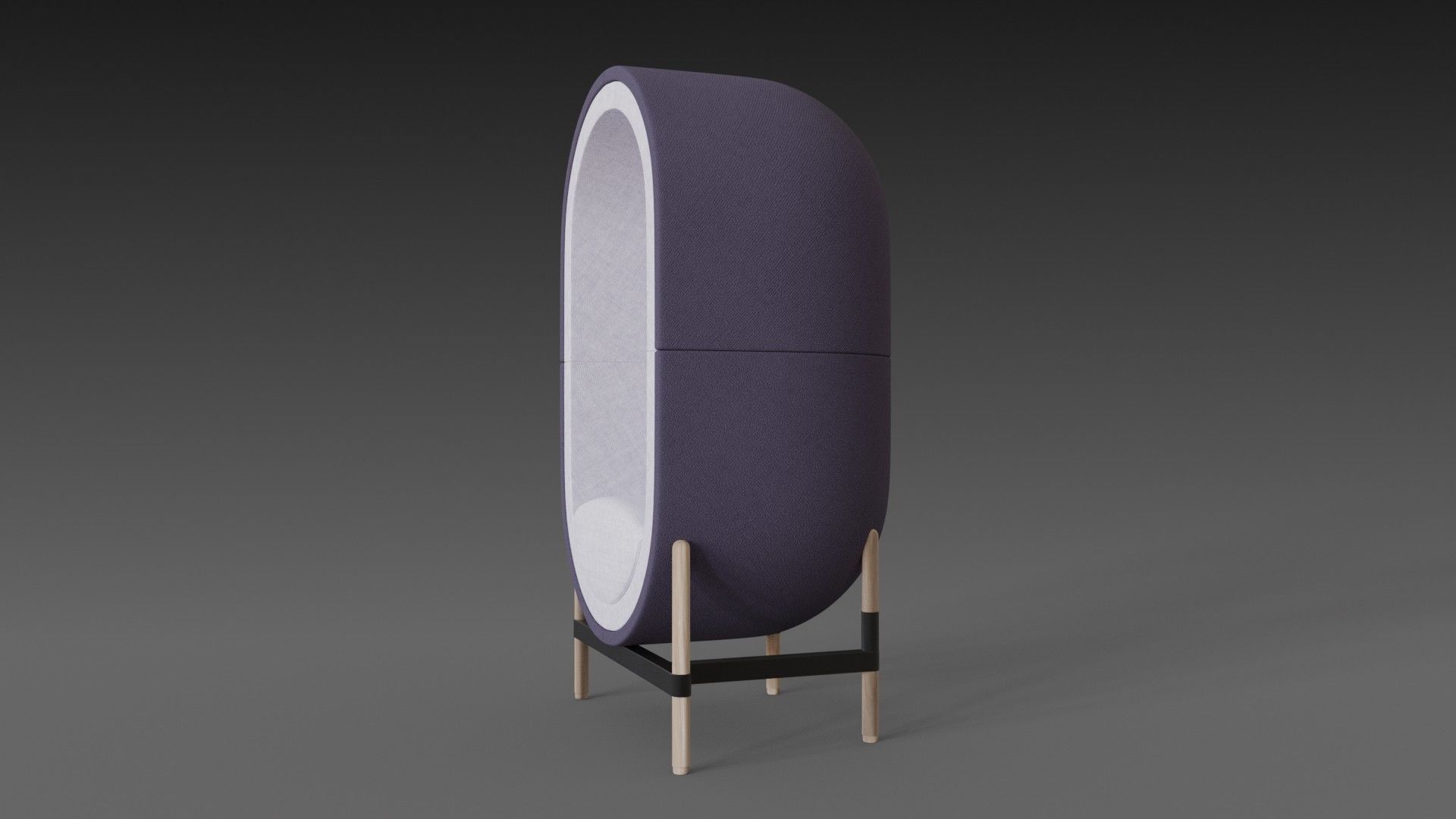 Capsule chair sofa  3D model_1