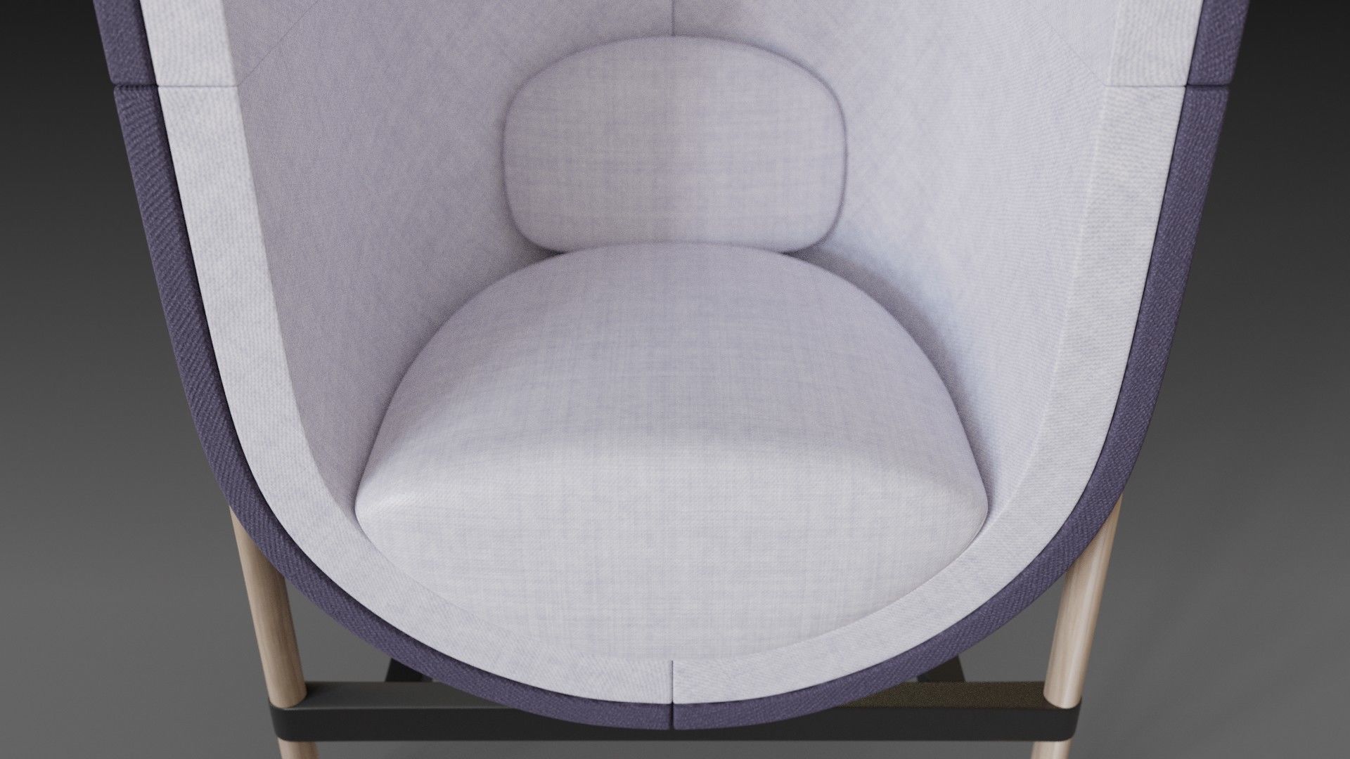 Capsule chair sofa  3D model_15