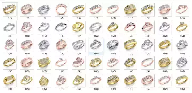 55 Royal Collection Diamond Ring 