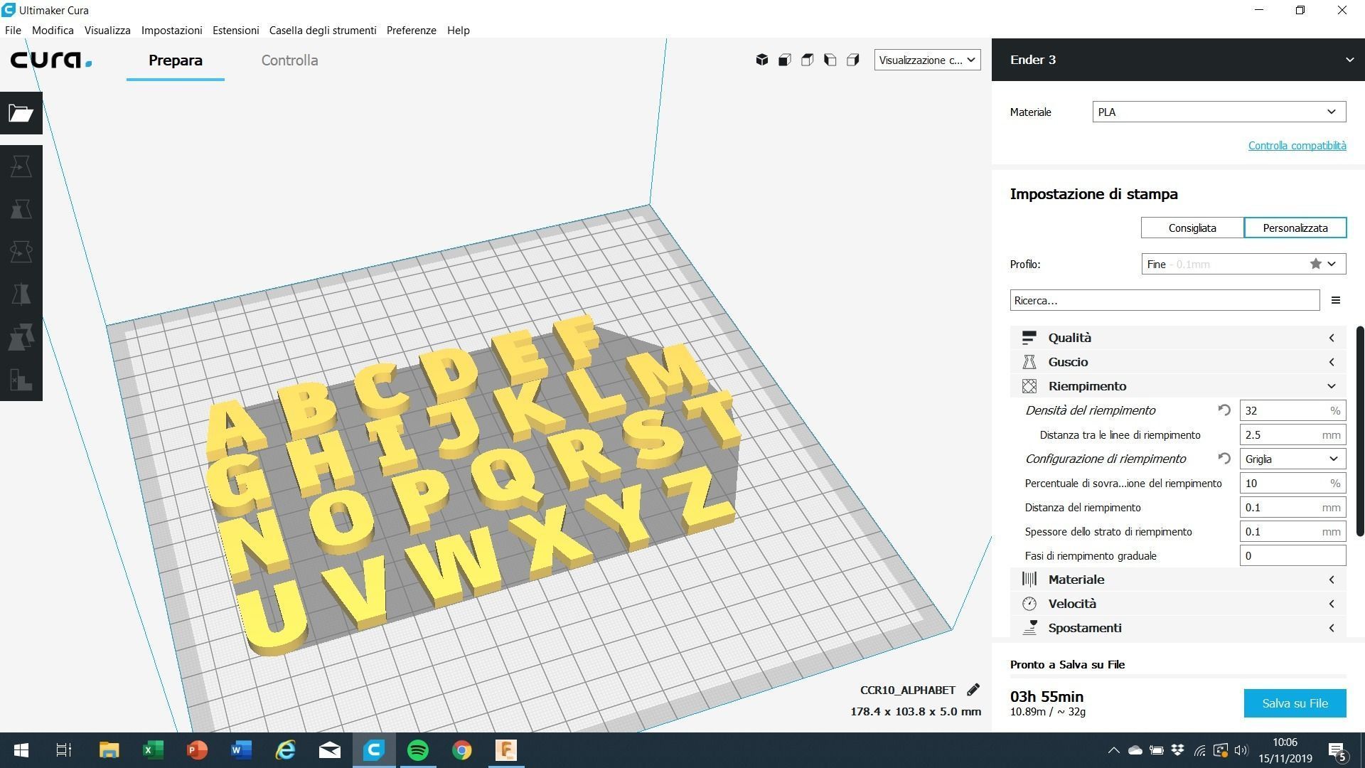 ARTIHEAVY Font uppercase and lowercase 3D Letters STL FILE 3D print model_9