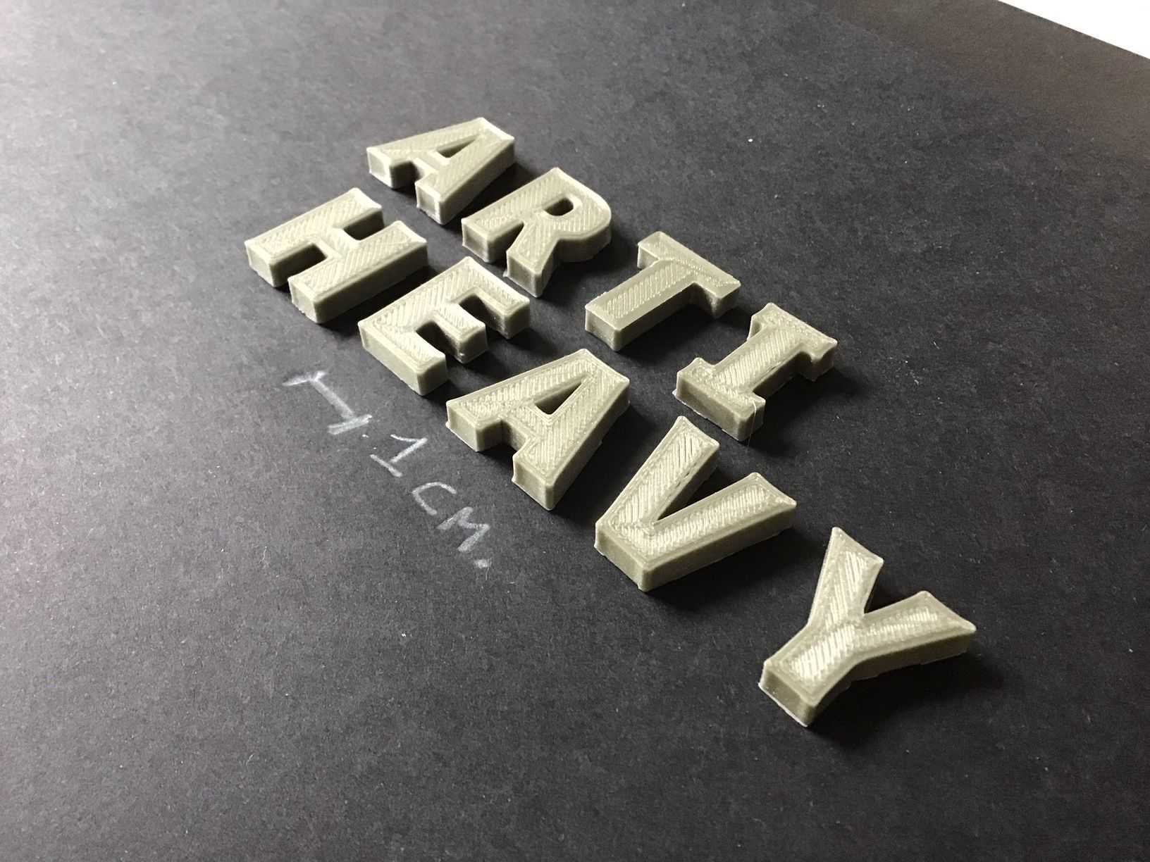 ARTIHEAVY Font uppercase and lowercase 3D Letters STL FILE 3D print model_5