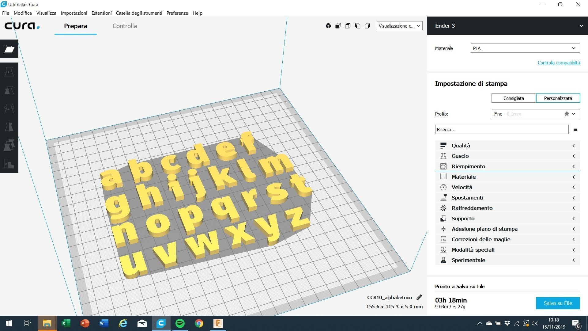 ARTIHEAVY Font uppercase and lowercase 3D Letters STL FILE 3D print model_10
