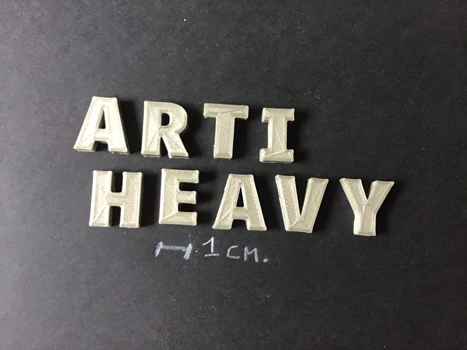 ARTIHEAVY Font uppercase and lowercase 3D Letters STL FILE 3D print model_3