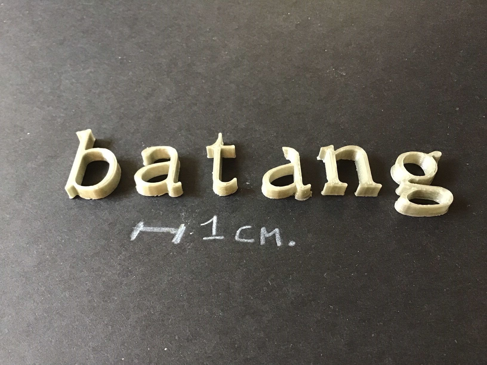 BATANG Font uppercase and lowercase 3D Letters STL FILE 3D print model_6